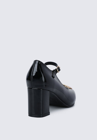 Jane WideFit Comfy Pumps In Black