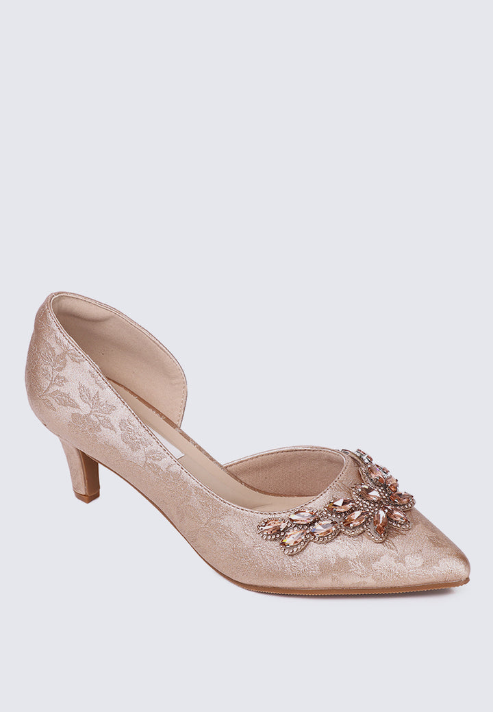 Mirelle Comfy Heels In Rose Gold
