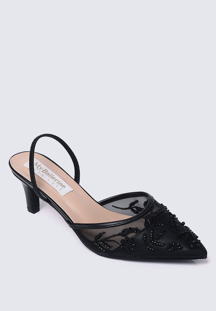 Elowen Comfy Heels In Black
