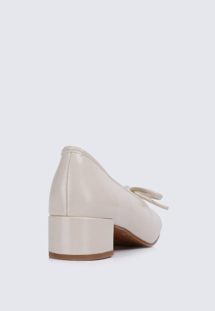 Estelle Comfy Heels In Beige