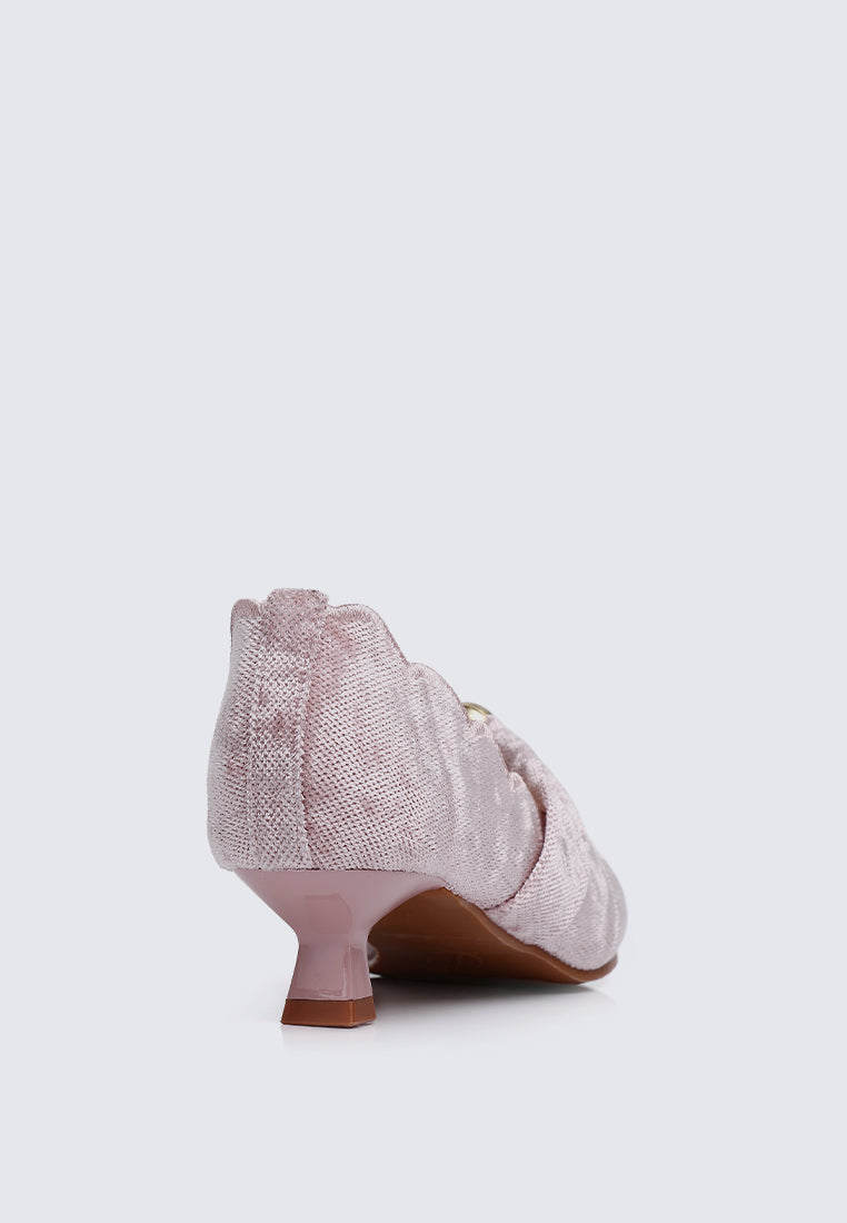 Sarah Comfy Heels In Pink