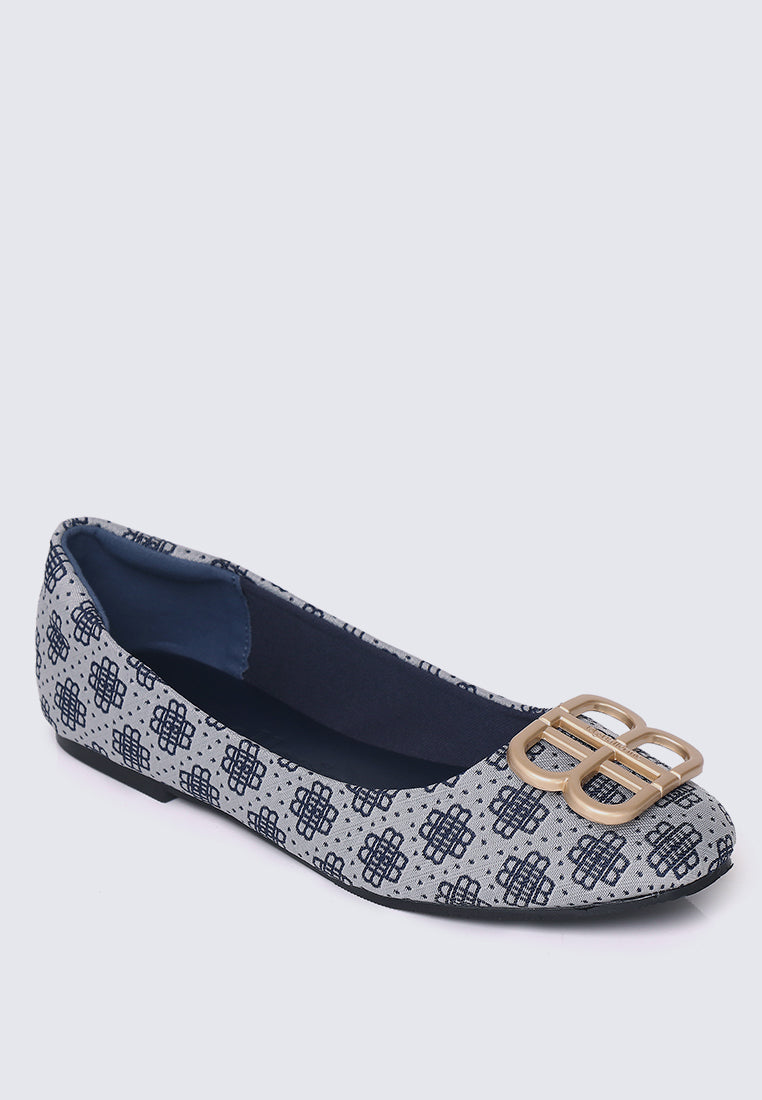 Melati Comfy Ballerina In Navy