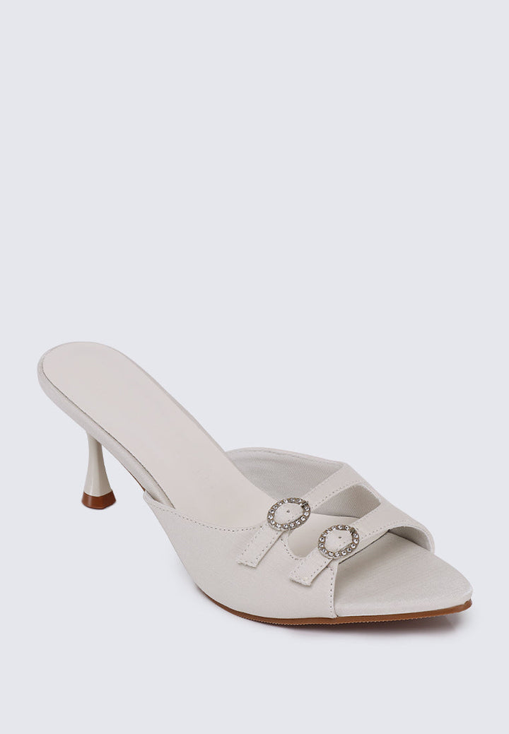 Vivara Comfy Heels In Ivory
