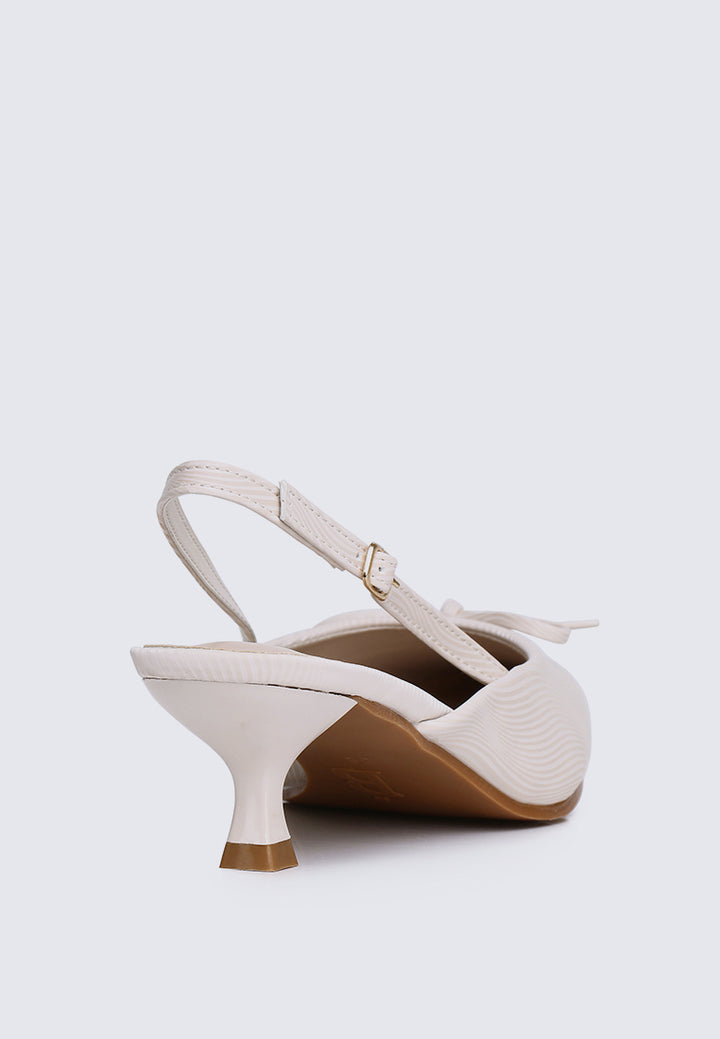Lynn Comfy Heels In Beige