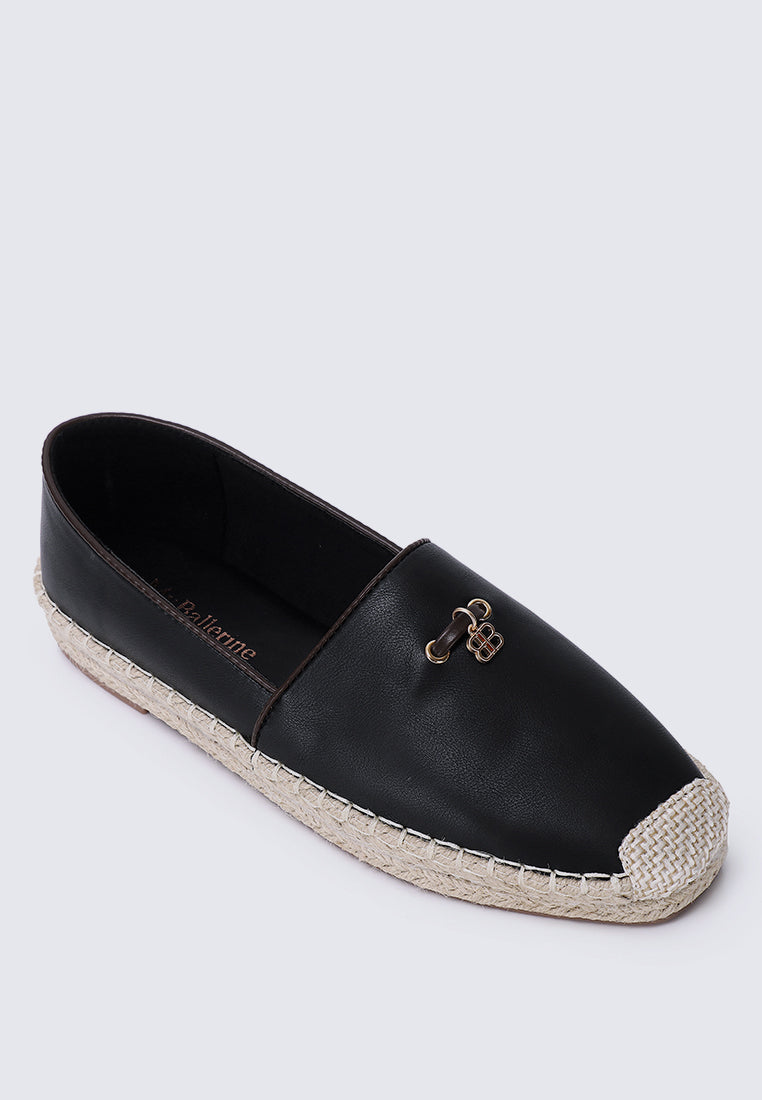 Roberta Comfy Espadrilles In Black