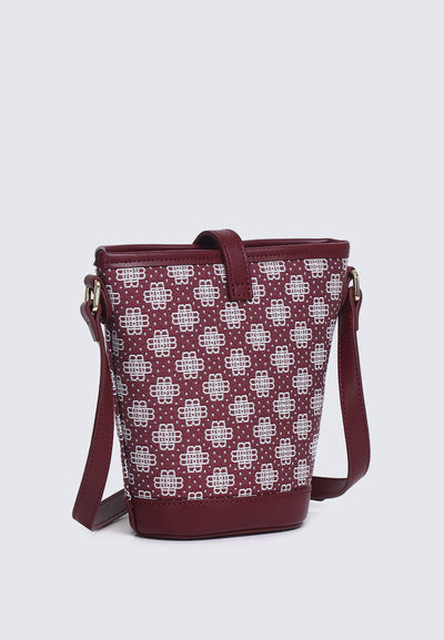 Liyana Crossbody Bag In Maroon