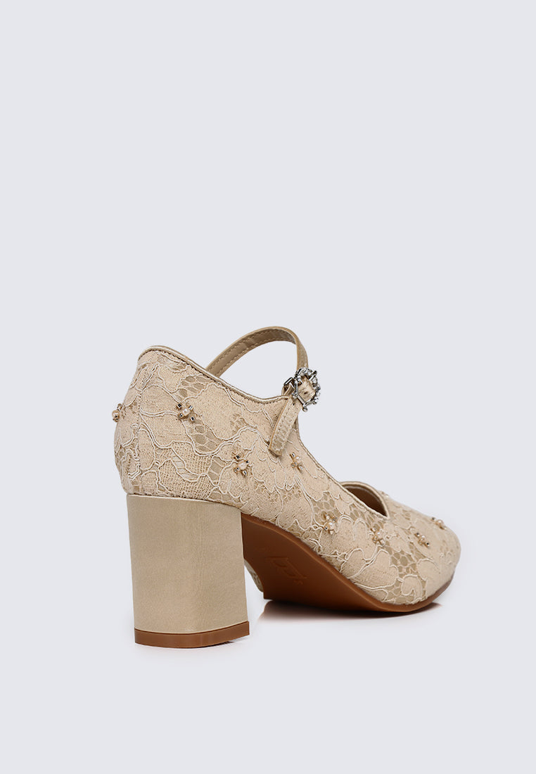 Candrea Comfy Heels In Nude