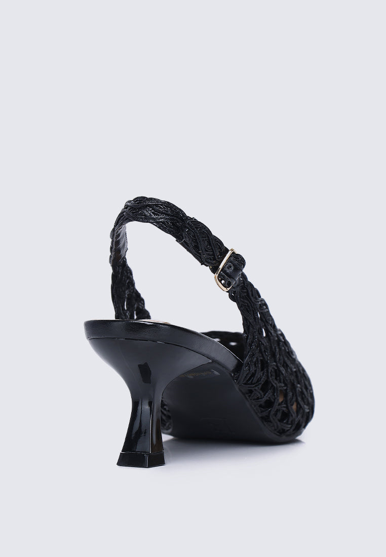 Aviva Comfy Heels In Black