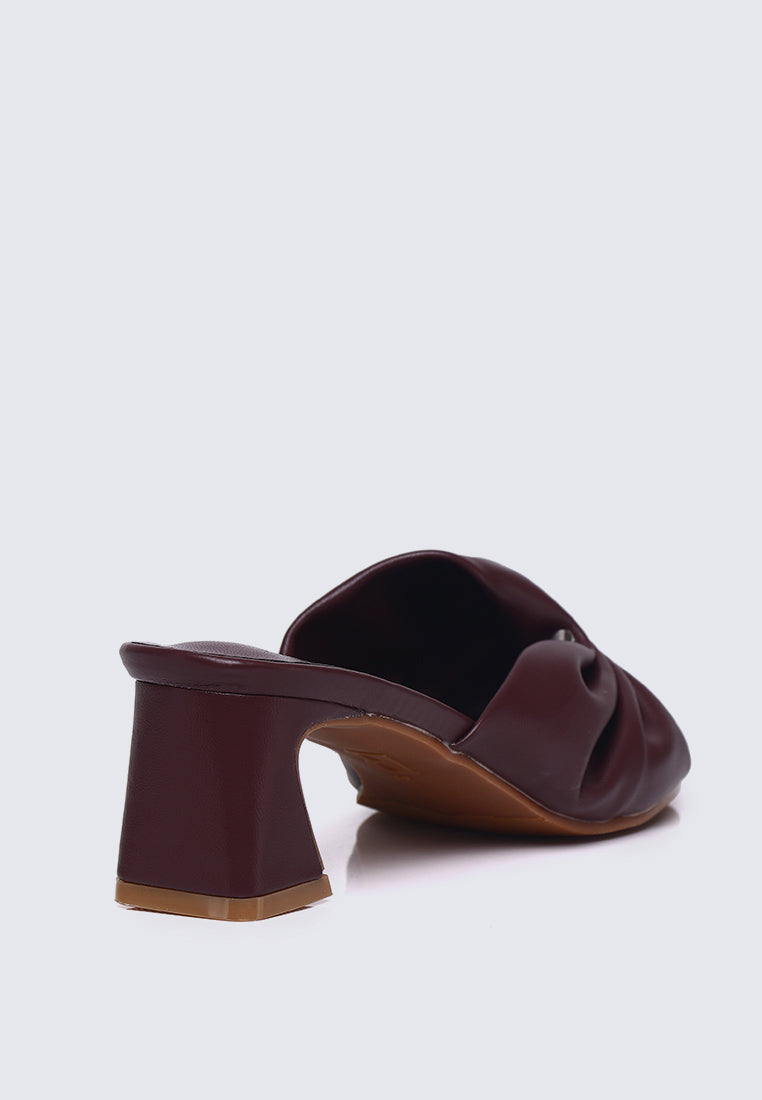 Kailia Comfy Heels In Maroon