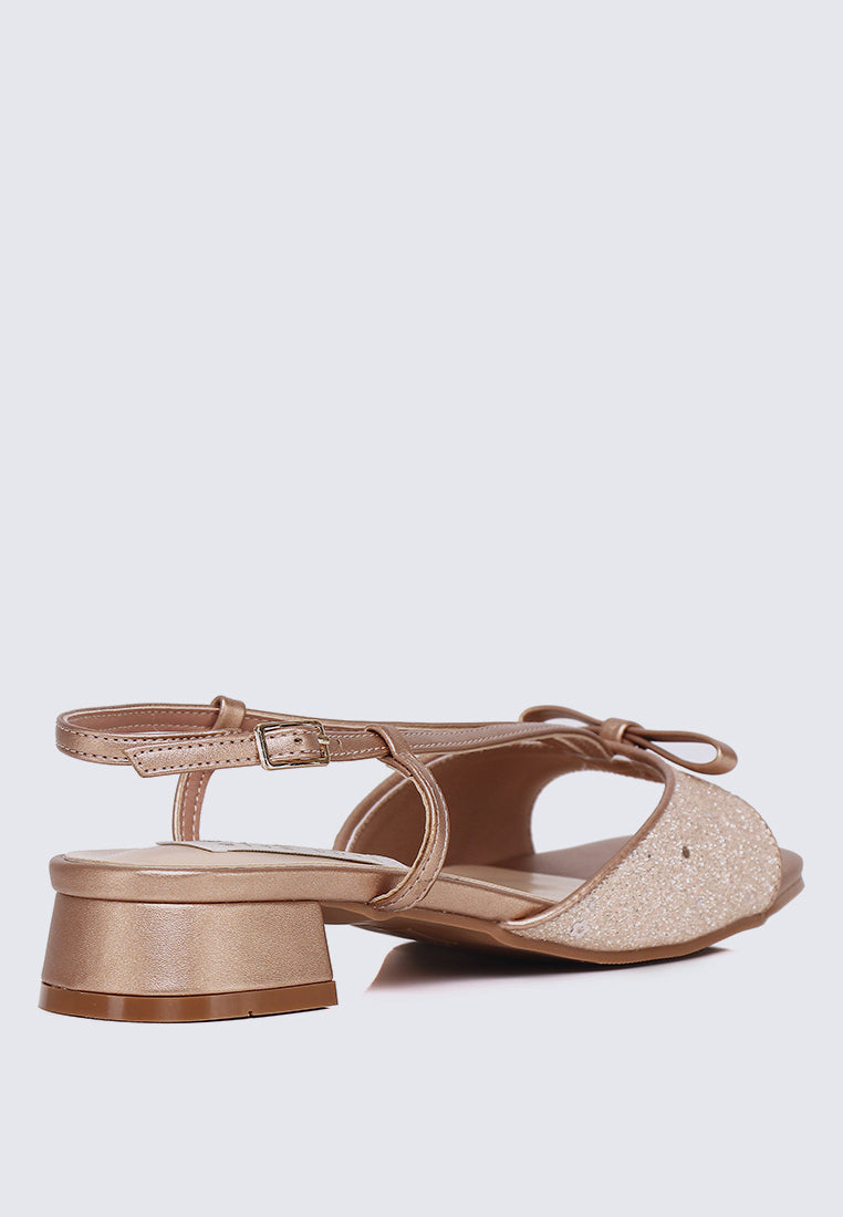 Ophelia Comfy Sandals In Rose Gold