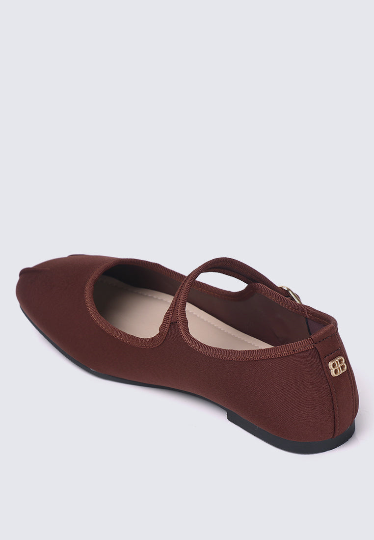 Faye FlexFit Comfy Ballerina In Espresso