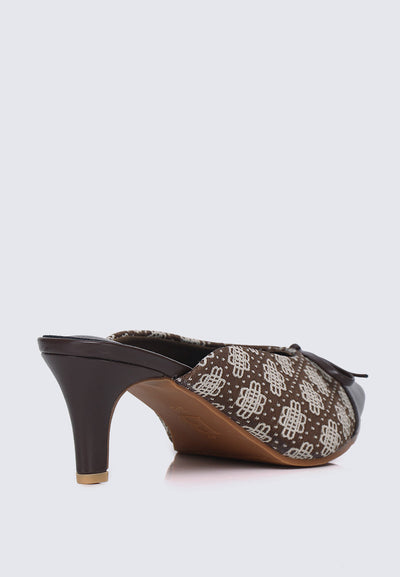 Aleeya Comfy Heels In Espresso