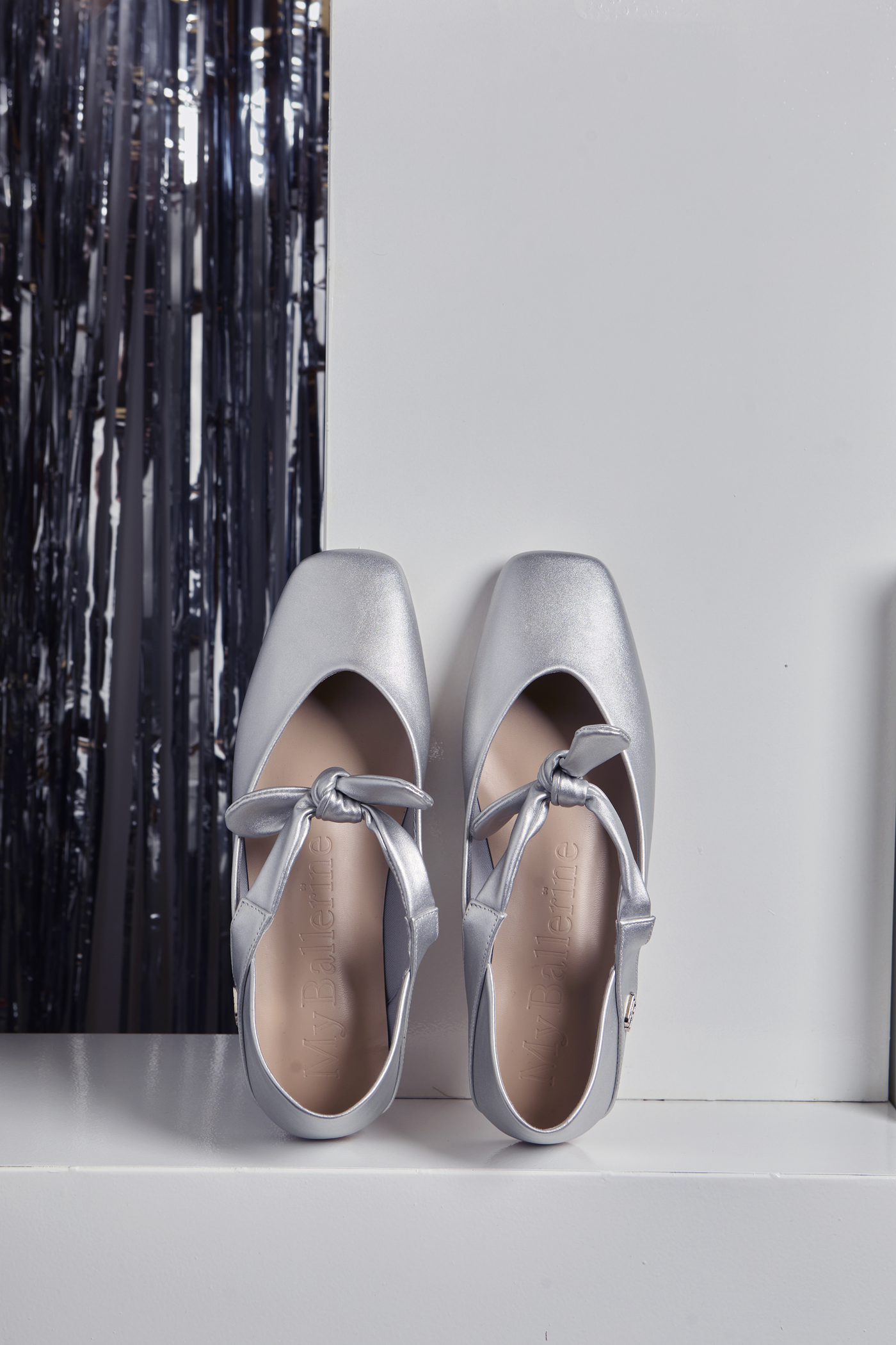 Brenee Comfy Ballerina In Silver