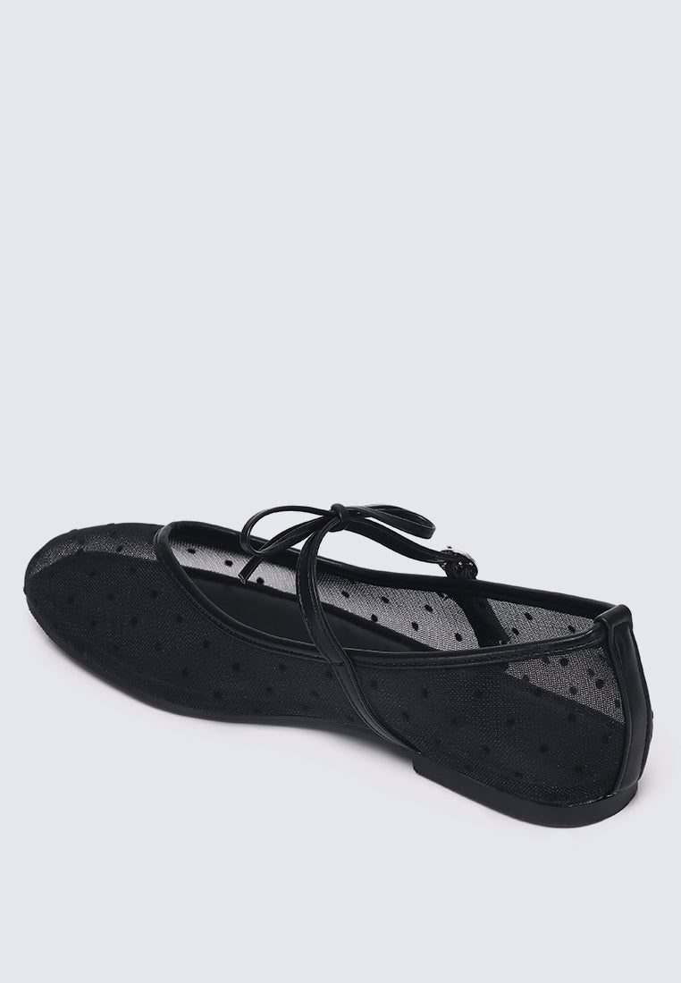 Lilou Comfy Ballerina In Black