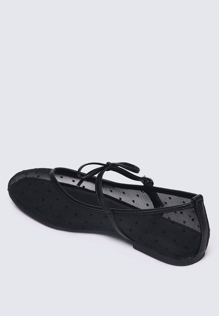 Lilou Comfy Ballerina In Black