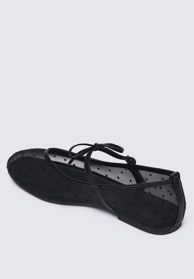 Lilou Comfy Ballerina In Black