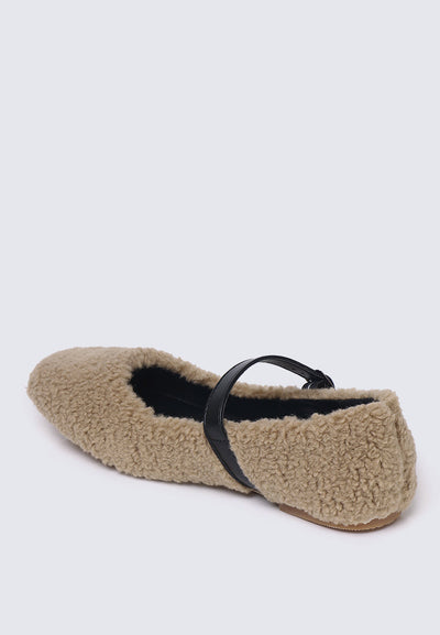Margot FlexFit Comfy Ballerina In Beige