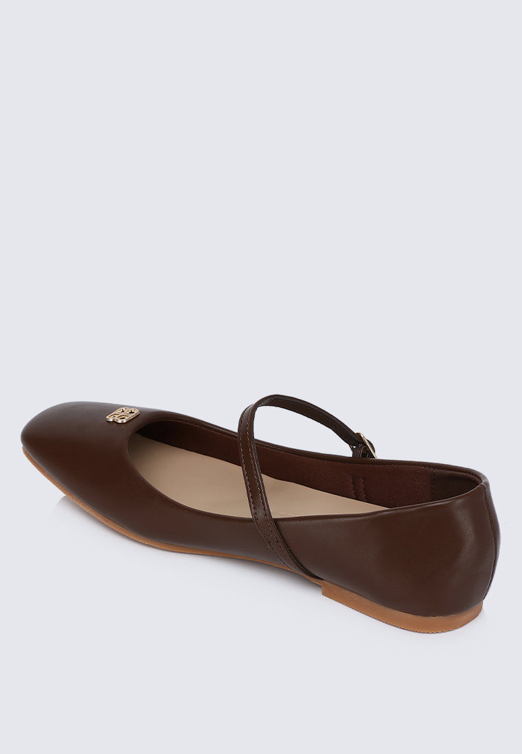 Aimee Comfy Ballerina In Espresso