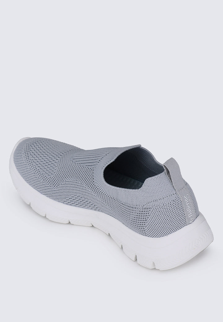 WalkEase Comfy Sneakers In Grey
