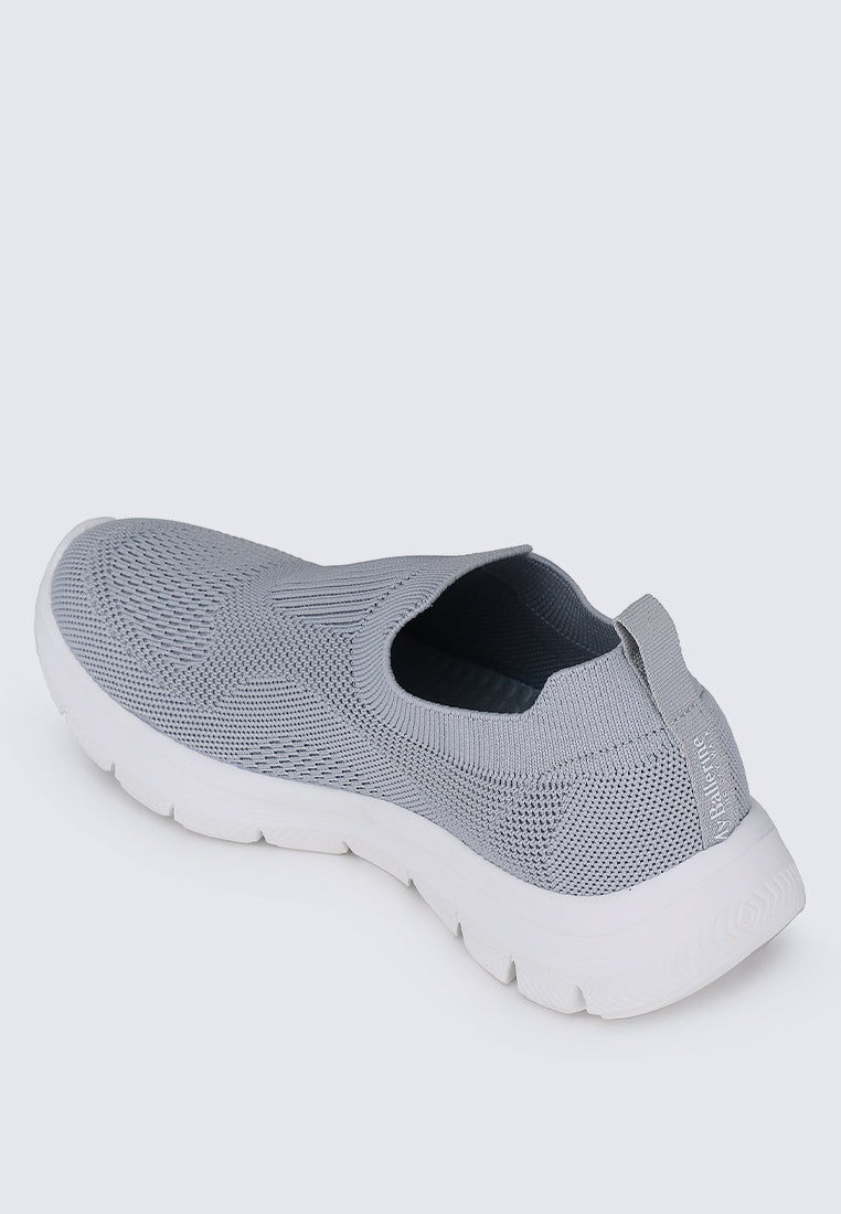 WalkEase Comfy Sneakers In Grey