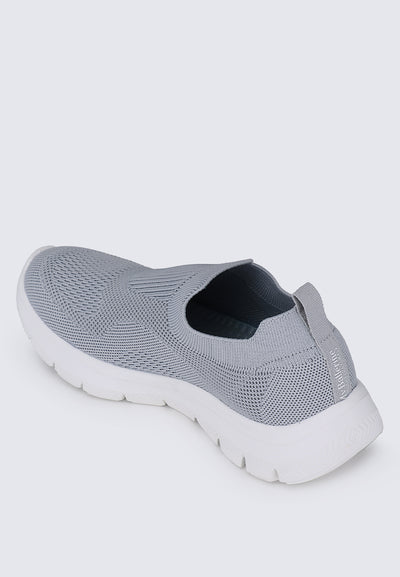 WalkEase Comfy Sneakers In Grey
