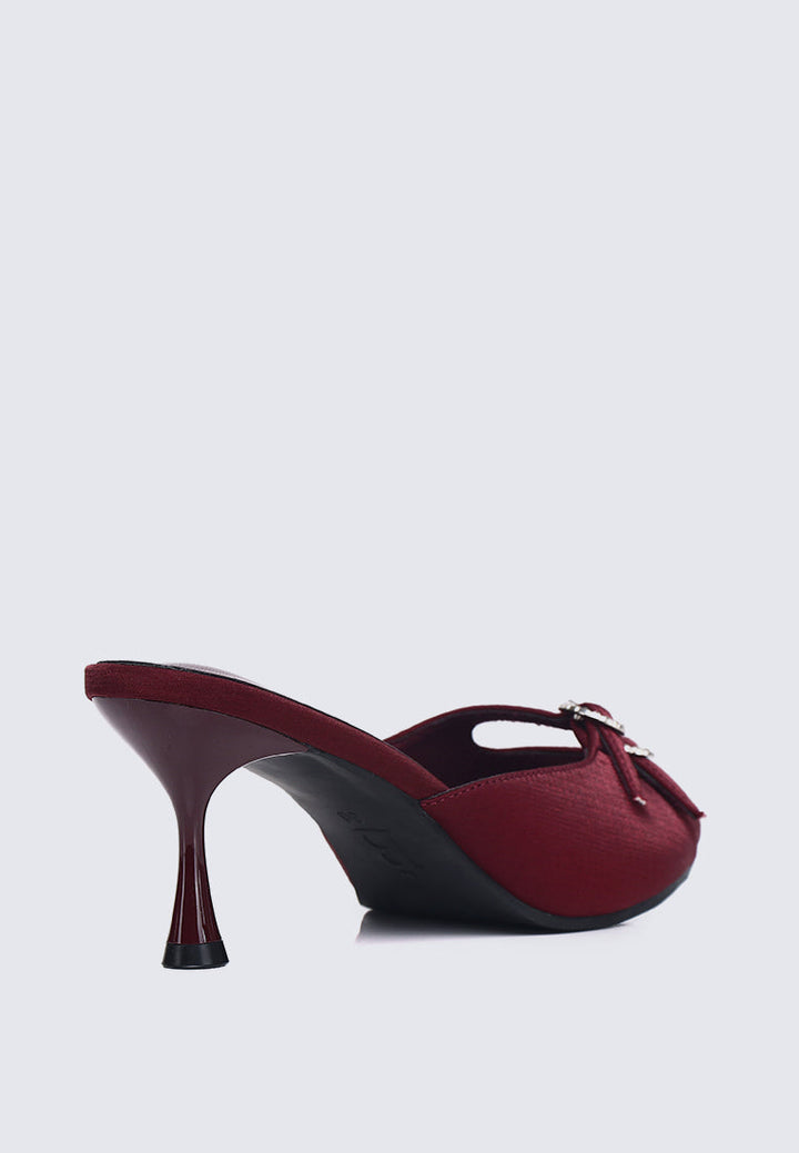 Vivara Comfy Heels In Maroon