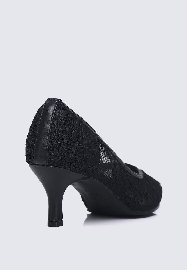 Sylvara Comfy Heels In Black