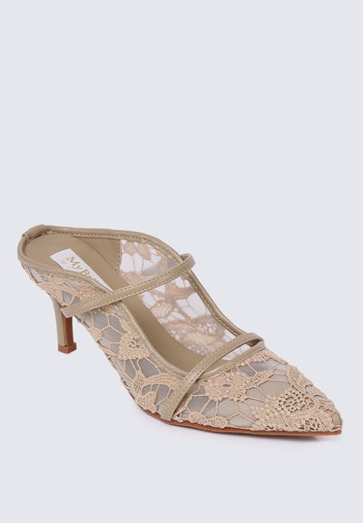 Isadora Comfy Heels In Nude