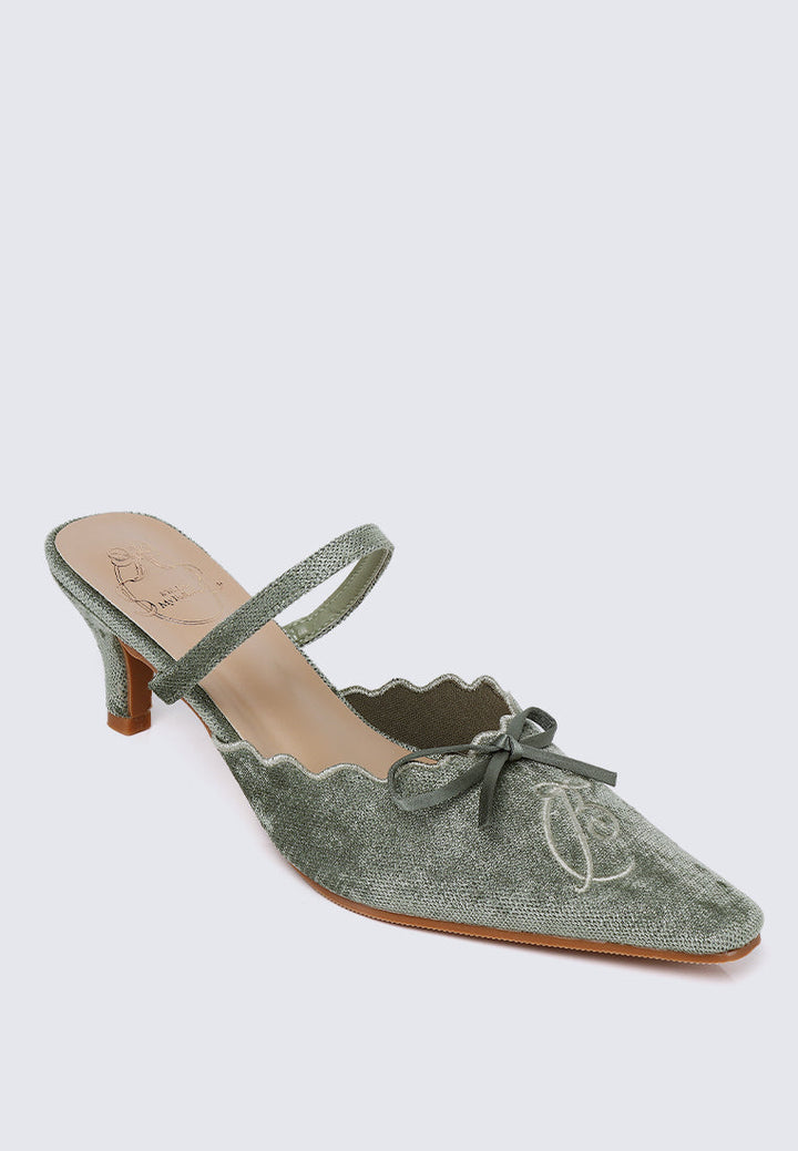 Lisbeth Comfy Heels In Green
