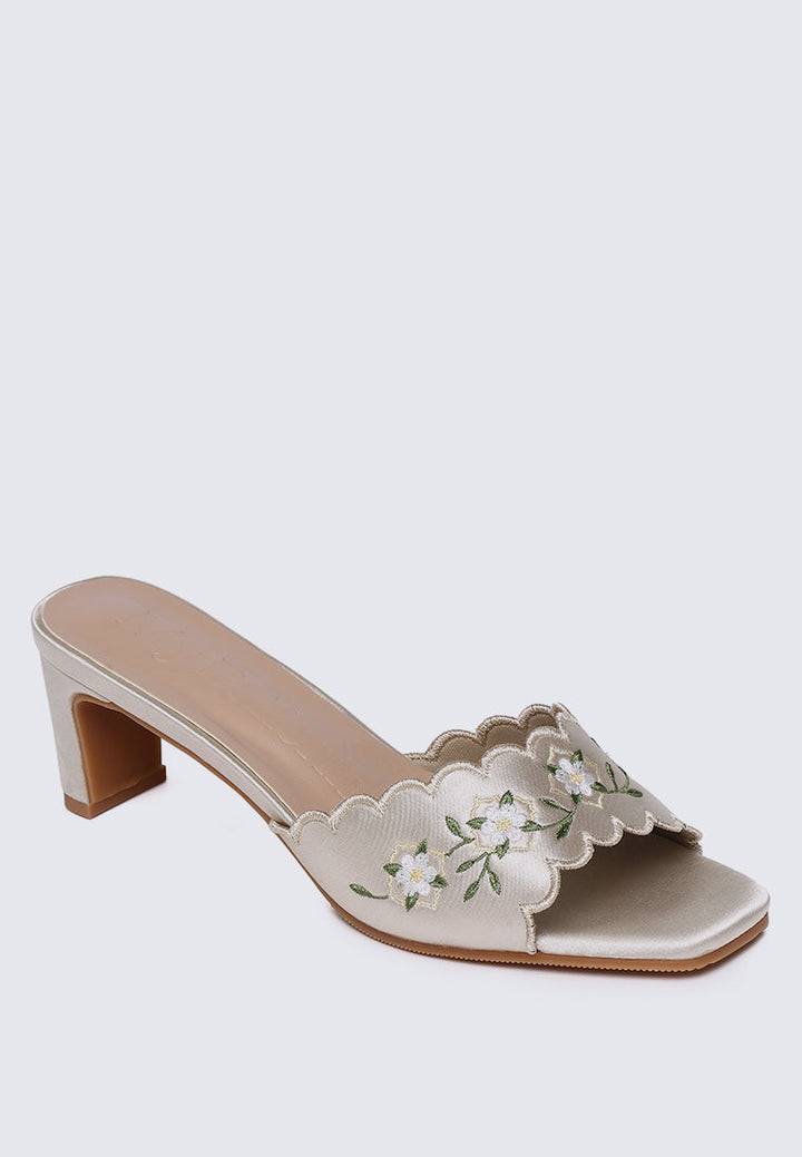 Katarina Comfy Heels In Champagne