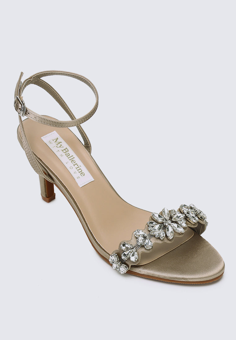 Liliana Comfy Heels In Taupe