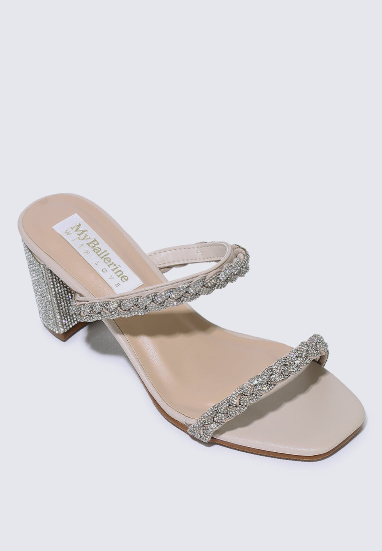 Alani Comfy Heels In Almond