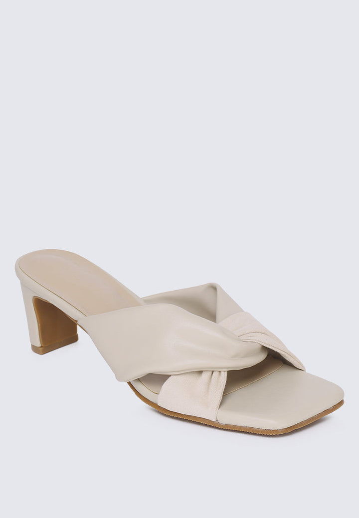 Tiramisu Comfy Heels In Beige