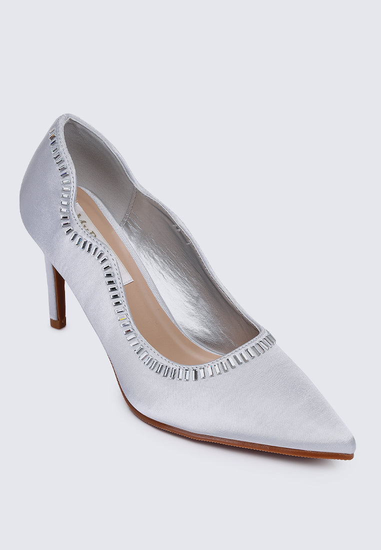 Lydia Comfy Pumps In Silver