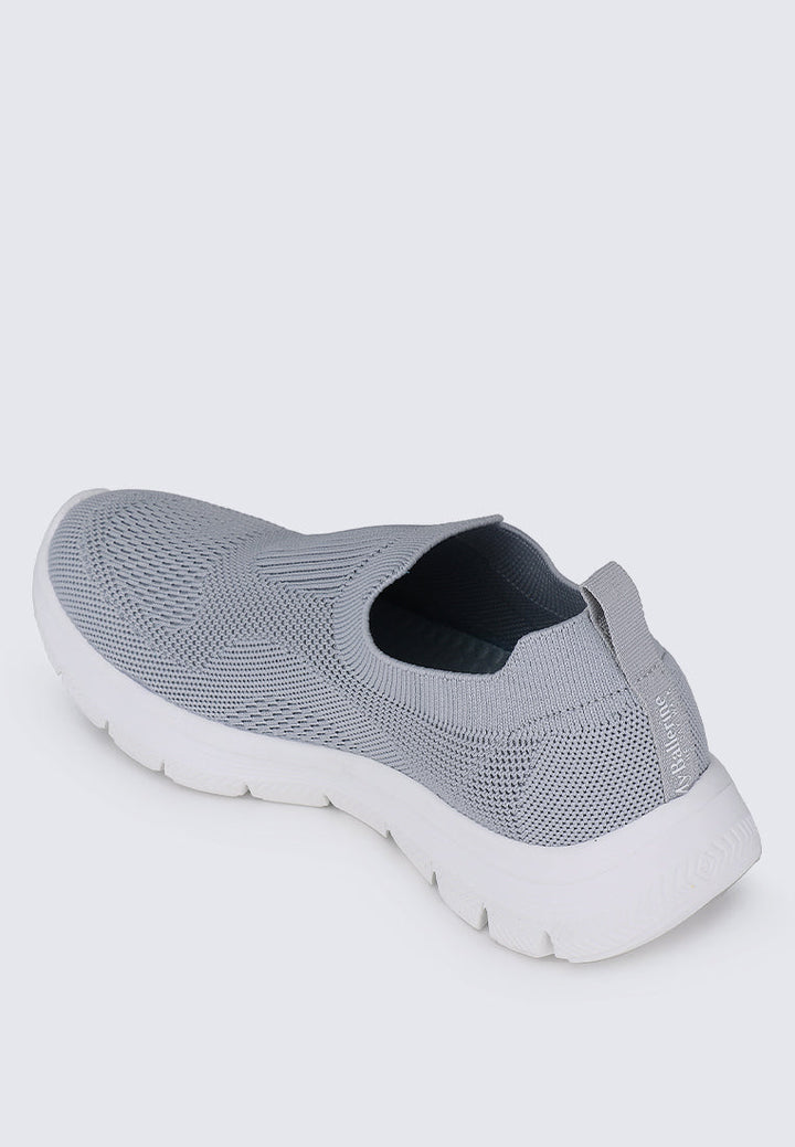 WalkEase Comfy Sneakers In Grey