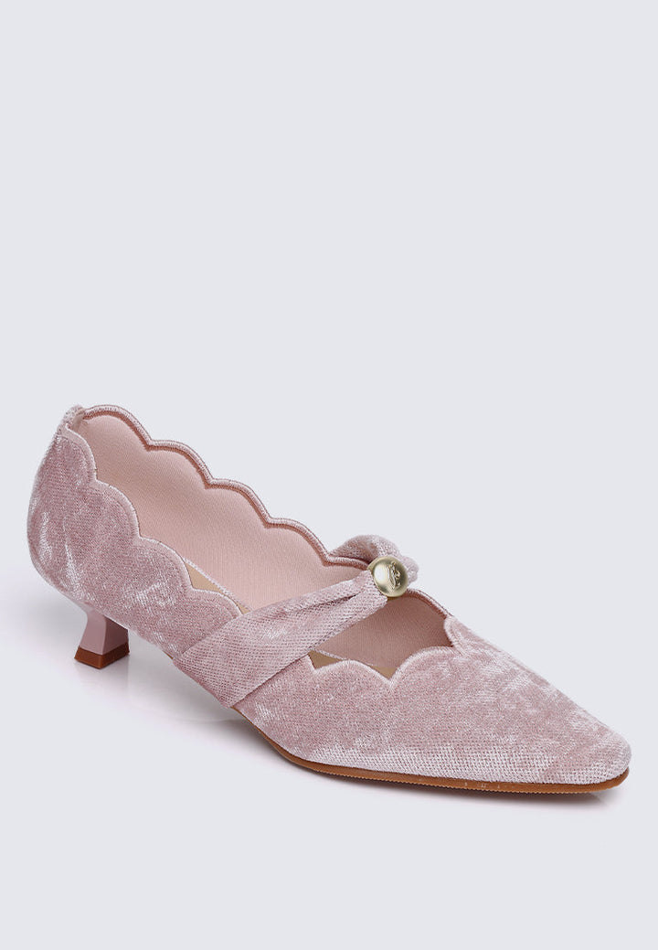 Sarah Comfy Heels In Pink