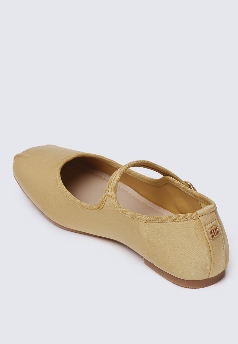 Faye FlexFit Comfy Ballerina In Mustard