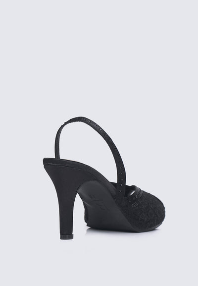 Alora Comfy Heels In Black