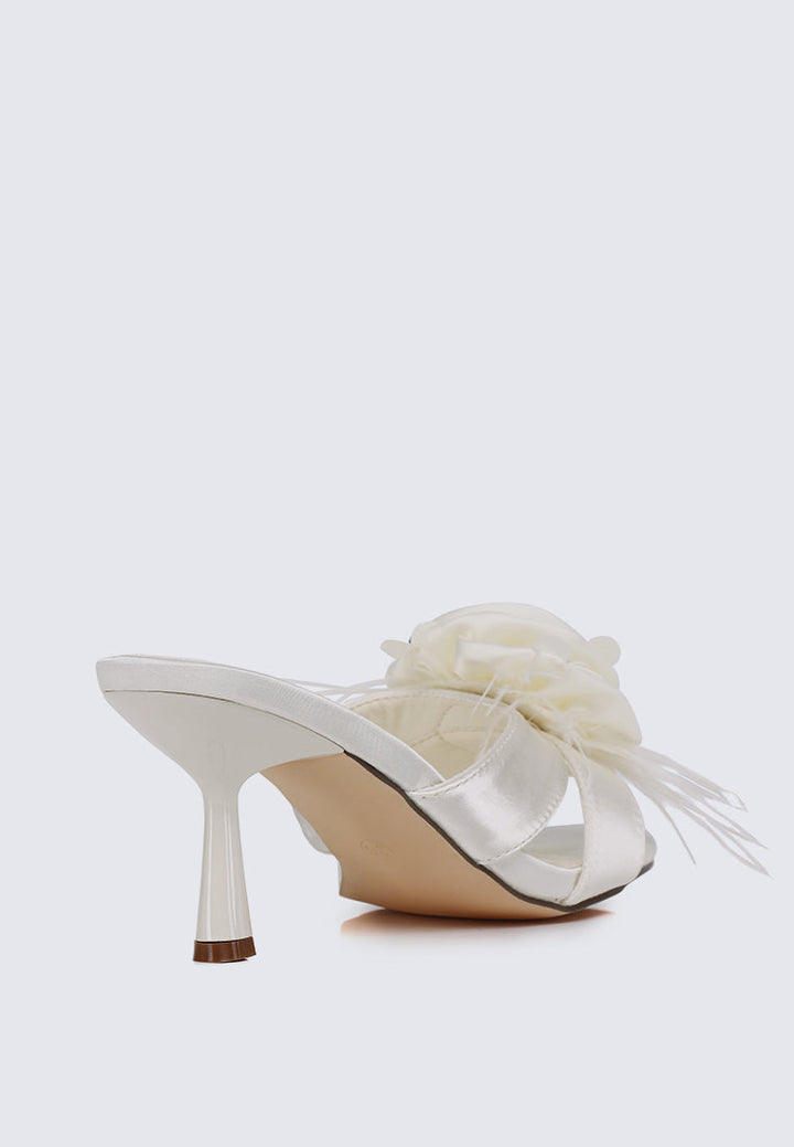 Alira Comfy Heels In Ivory