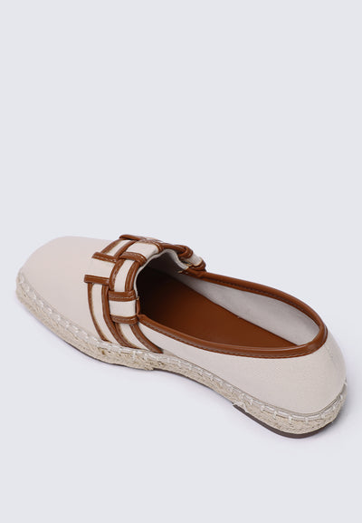Diane Comfy Espadrilles In Off White