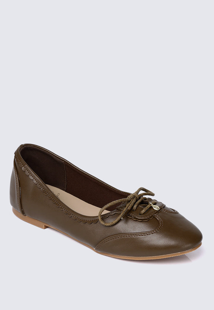Bellamy Comfy Ballerina In Espresso