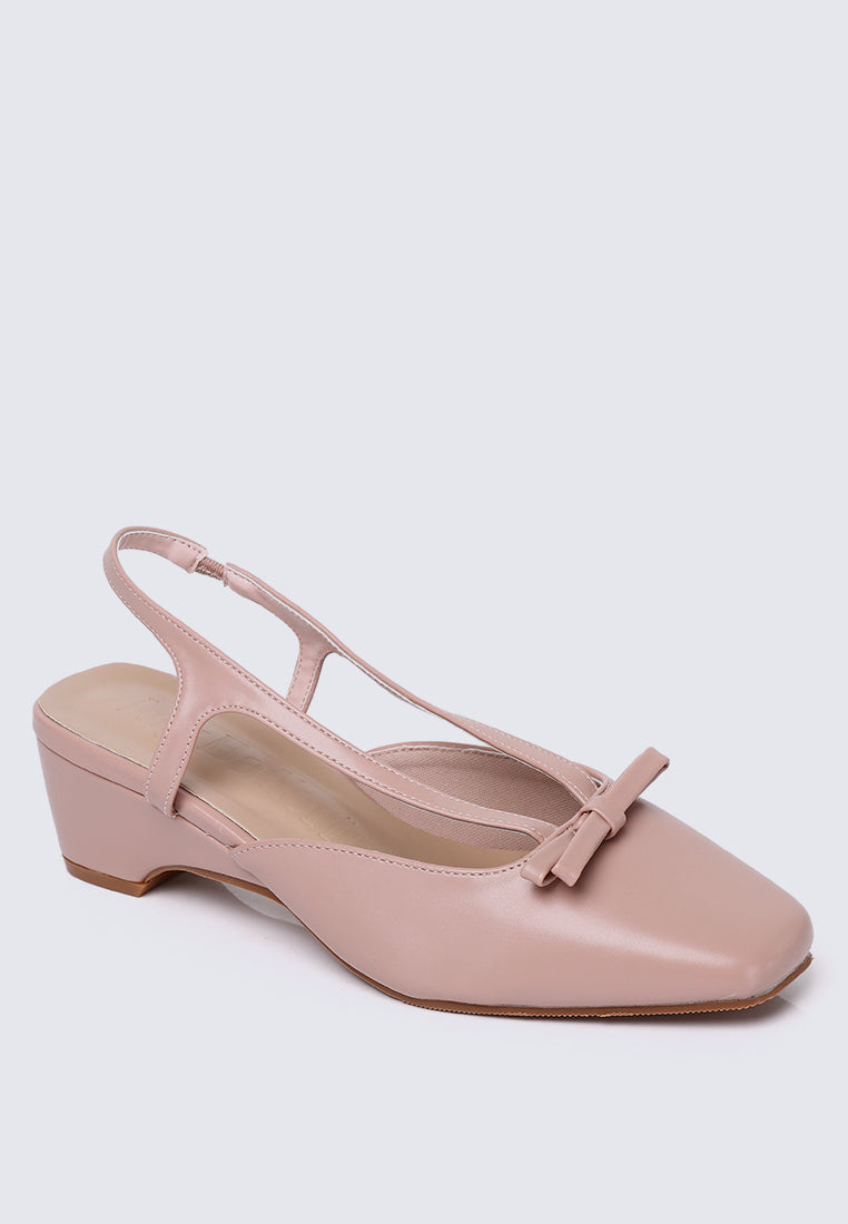 Anya Comfy Heels In Pink