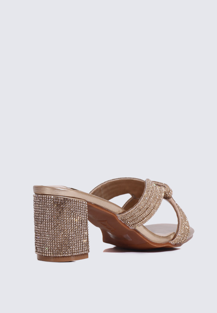 Suri Comfy Heels In Rose Gold