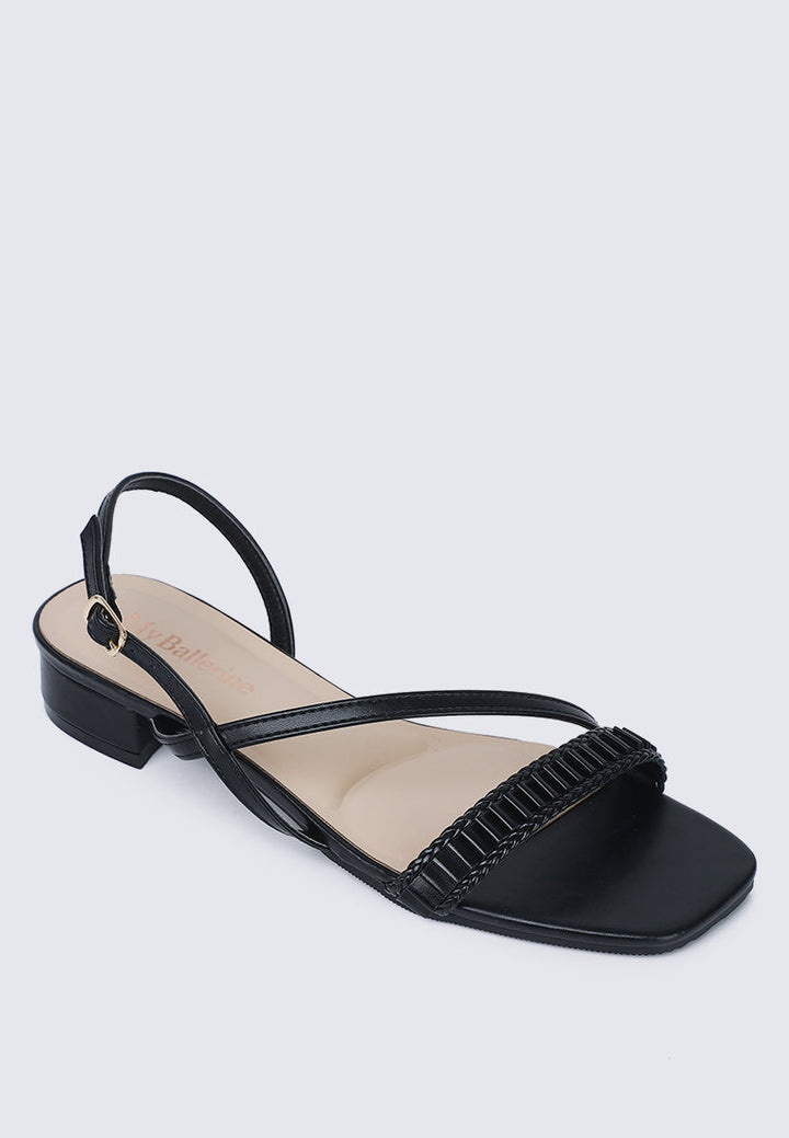 Shereen Comfy Sandals In Black