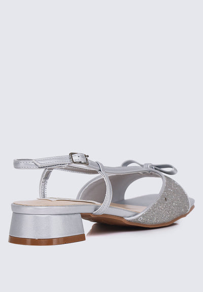 Ophelia Comfy Sandals In Silver
