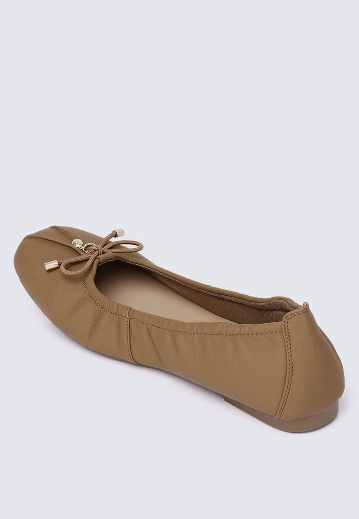 Stella Comfy Ballerina In Brown