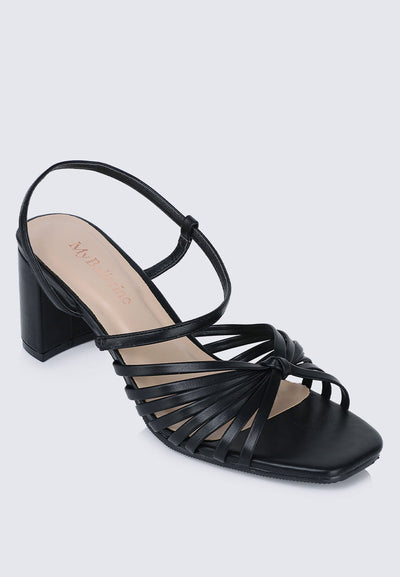 Alma Comfy Heels In Black