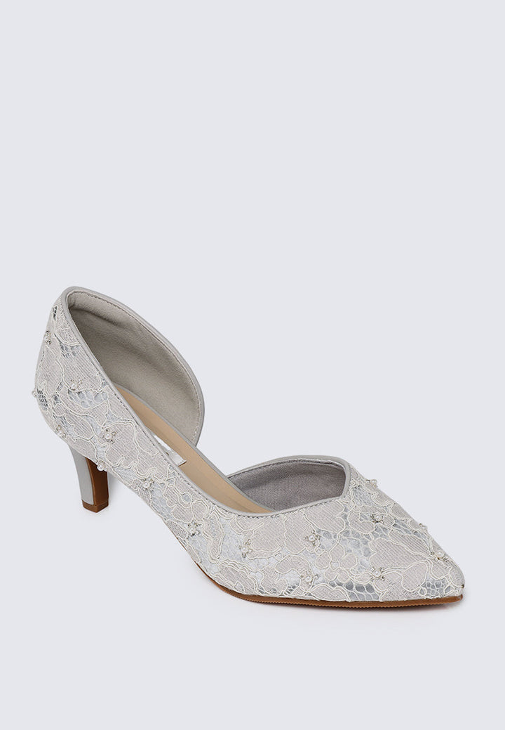 Kassia Comfy Heels In Silver