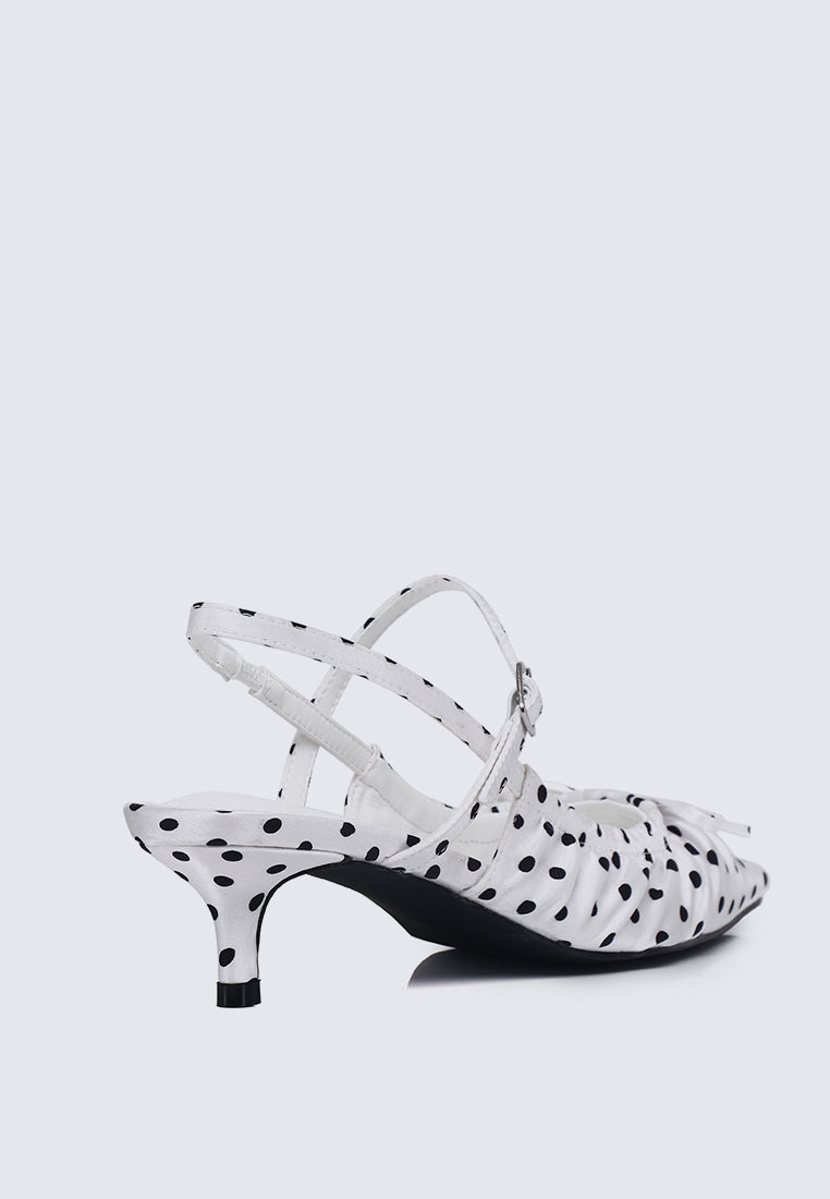 Amora Comfy Heels In White