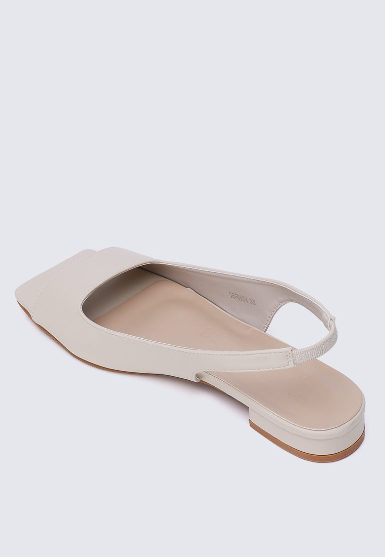 Eliz Comfy Sandals Beige